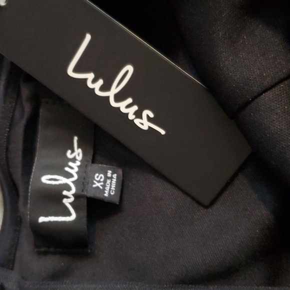 Lulu's- Black strapless Fit & Flare Mini dress Party Edgy Neutral Size XS - Picture 4 of 5